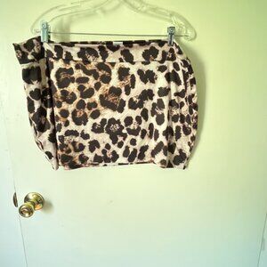 Fashion Nova Brown Leopard Mini Skirt 3x